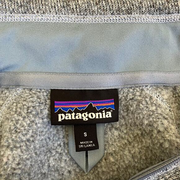 Patagonia Womens Sz S Better Sweater 1/4 Zip Fleece Embroidered Logo On Sleeve - Picture 9 of 16